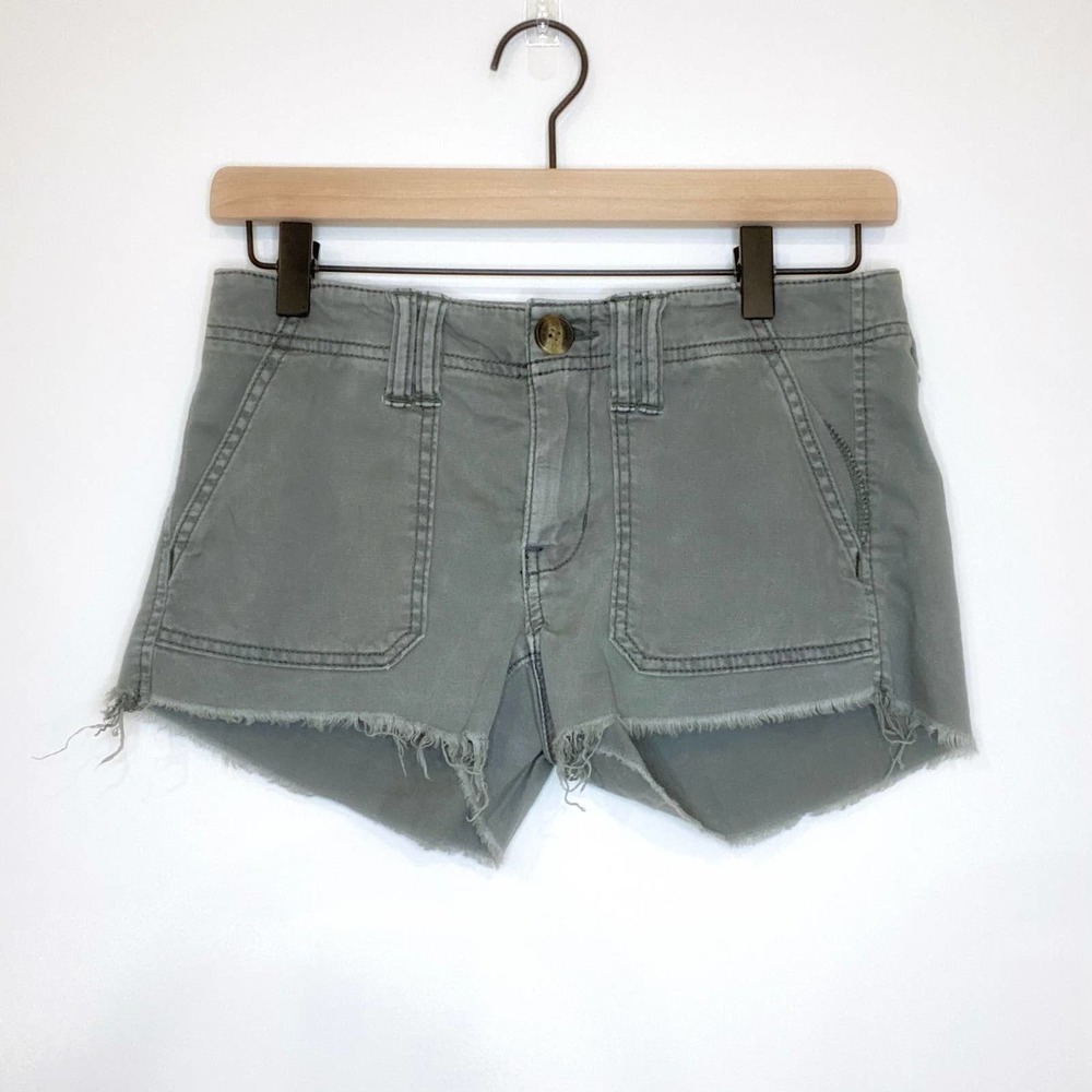 American Eagle Hunter Green Shorts Stretch Size 0